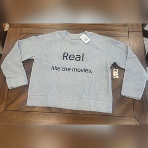 Dolls Kill x Daydream Nation Real Like the Movies sweater XS Rain Cloud Color